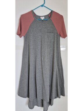 LULAROE Gray Short Sleeve Casual  Dress Women's Size XXS